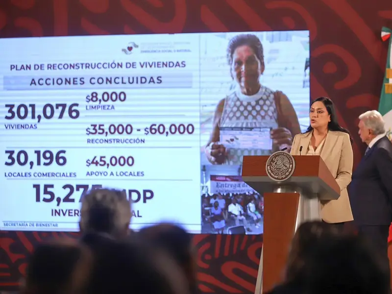 Ariadna Montiel destaca apoyos del Bienestar tras paso de «Otis», van más de 275 mil mdp